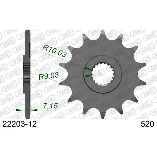 Front Sprocket AFAM 532 - 15t 2180215