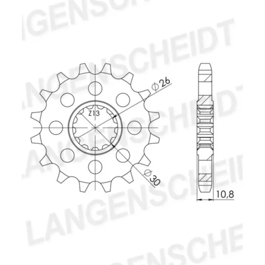 Front Sprocket Supersprox 532/17t 21803-17