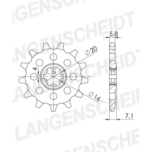 Front Sprocket Supersprox 530/15t 22501-15