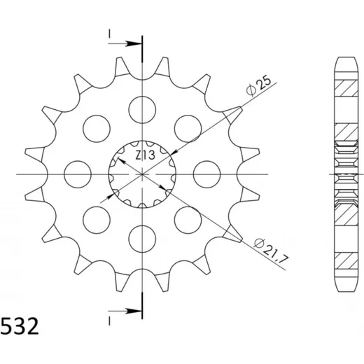 Front Sprocket 532/14t