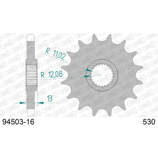 Front Sprocket AFAM 530 - 16t 9450316