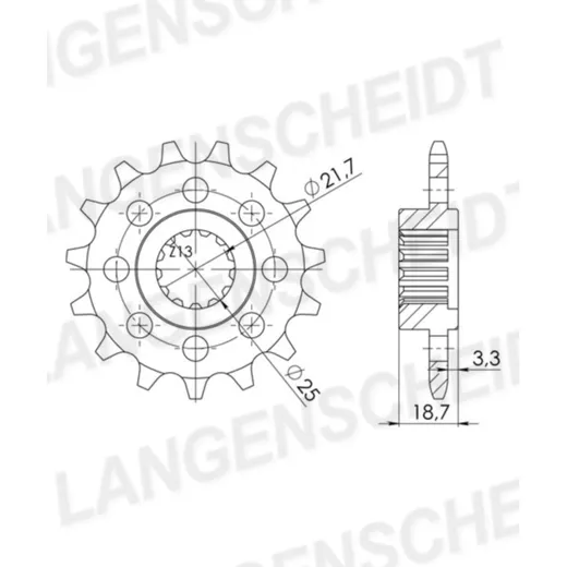Front Sprocket Supersprox 520/14t 24605-14