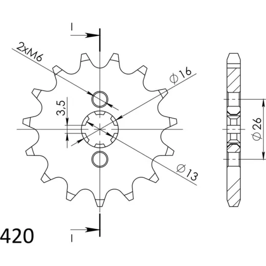 Ritzel 420/15Z
