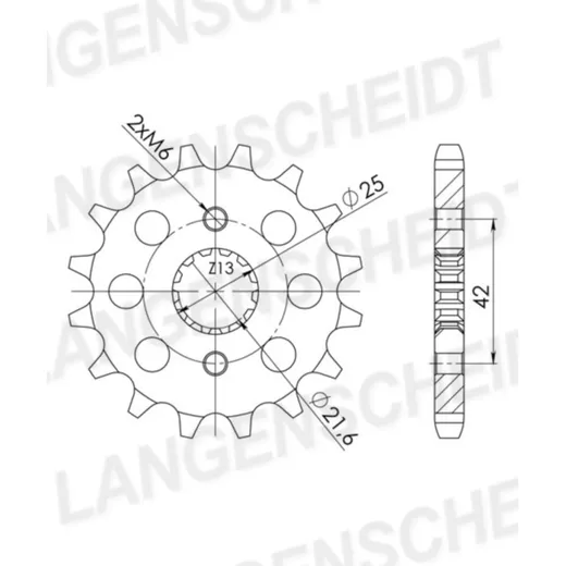 Front Sprocket Esjot 530 - 17t