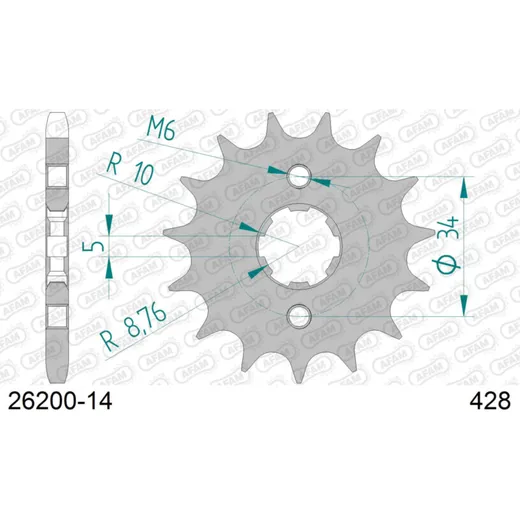 Front Sprocket AFAM 520 - 13t 2450713