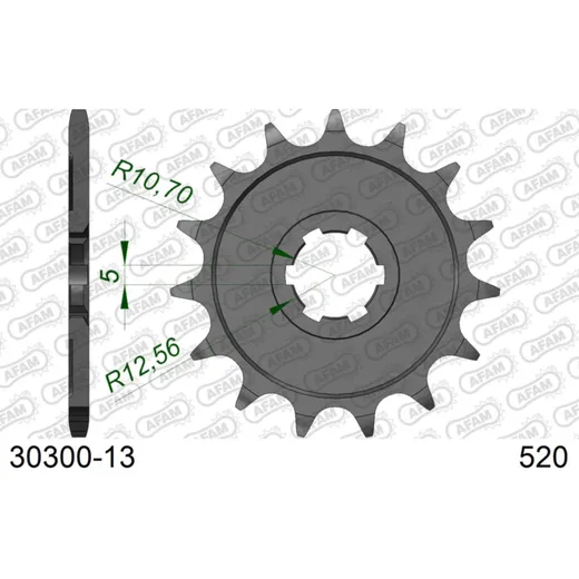 Front Sprocket AFAM 520 - 16t 2840216