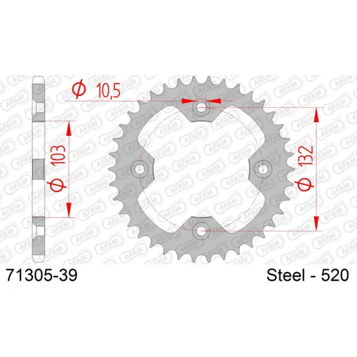 Ritzel AFAM 530 - 15Z 4660215