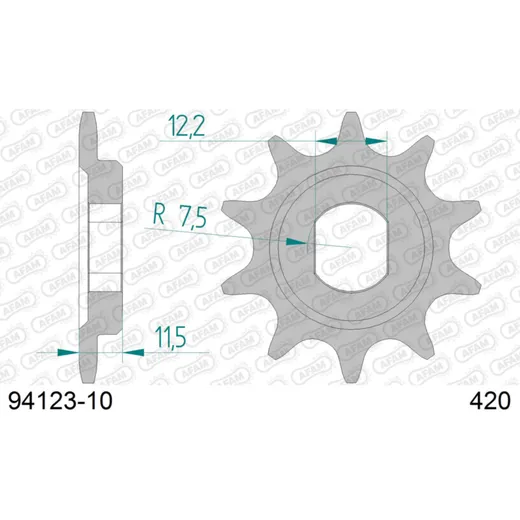 Front Sprocket AFAM 420 - 10t 9412310