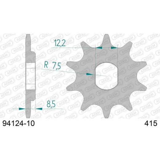 Front Sprocket AFAM 415 - 10t 9412410