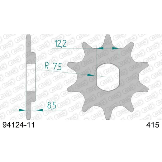 Front Sprocket AFAM 415 - 11t 9412411