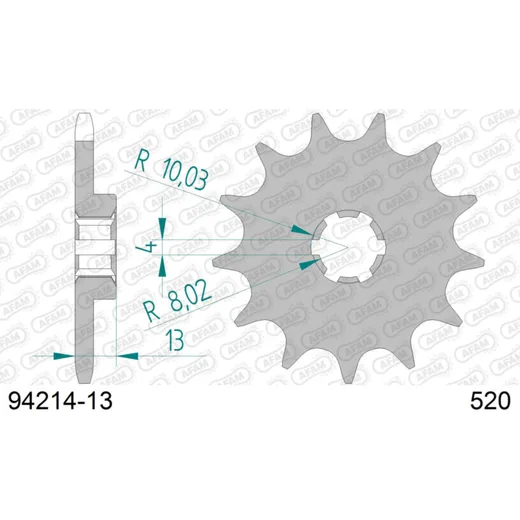 Front Sprocket AFAM 520 - 13t 9421413