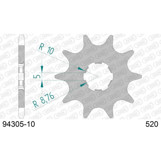 Front Sprocket AFAM 520 - 10t 9430510