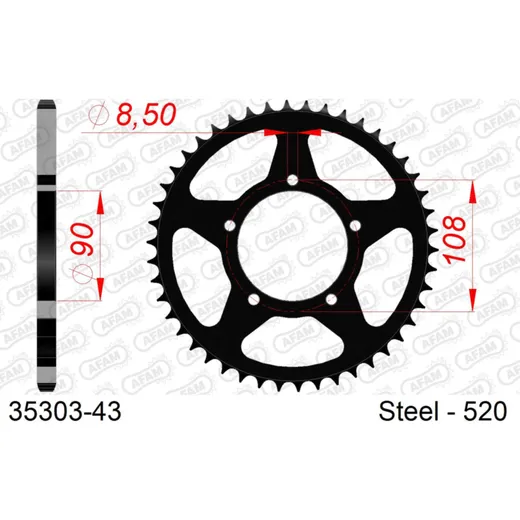 Front Sprocket AFAM 520 - 13t 3030013