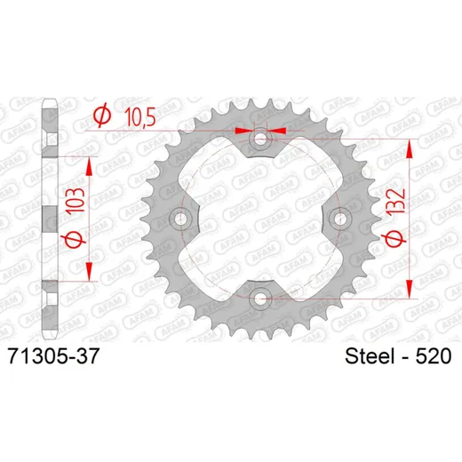 Front Sprocket AFAM 530 - 15t 4660115