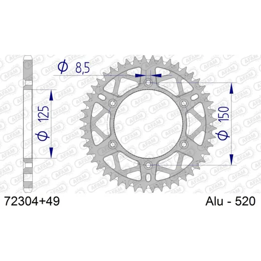 Front Sprocket AFAM 420 - 12t 4910212