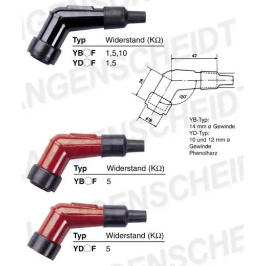Spark plug connector NGK YB01F