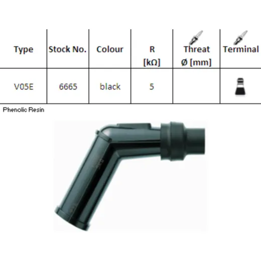 Spark plug connector NGK V05E