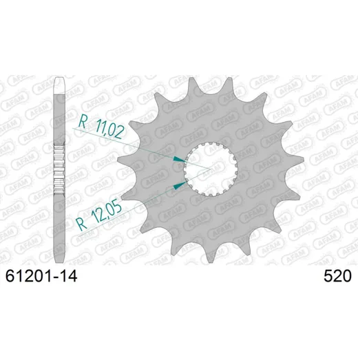 Front Sprocket AFAM 520 - 14t 6120114