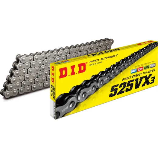 X-Ring Chain DID525VX3/74C Chain open with clip lock (FJ)