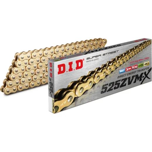 X-Ring Chain DID525ZVM-XG&G/118N Chain open with rivet lock (ZJ)