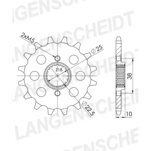 Front Sprocket Supersprox 520/15t 64501-15