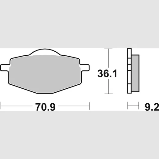 Bremsbelag Bremsbacken SBS 575LF