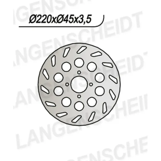 Bremsscheibe NG 0015 220 mm, starr (FXD)