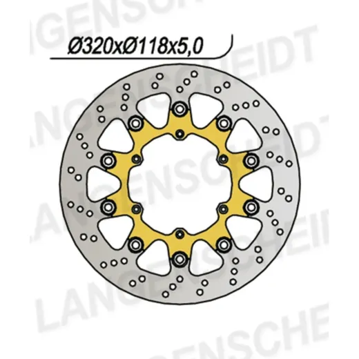 Bremsscheibe NG 0723 320 mm, schwimmend gelagert (FLD)