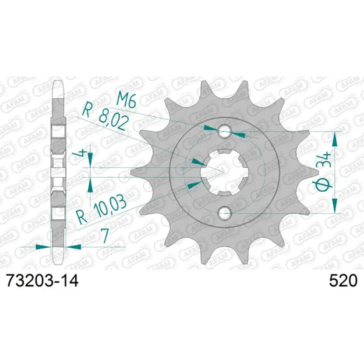 Ritzel AFAM 520 - 14Z 7320314