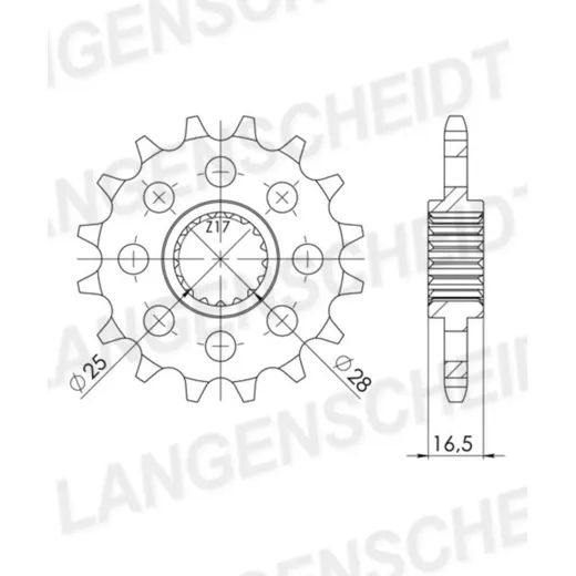Front Sprocket Esjot 520 - 16t