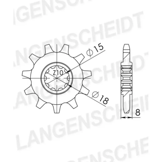Ritzel Supersprox 415/14Z