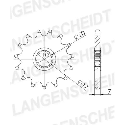 Front Sprocket Supersprox 420/14t 94119-14