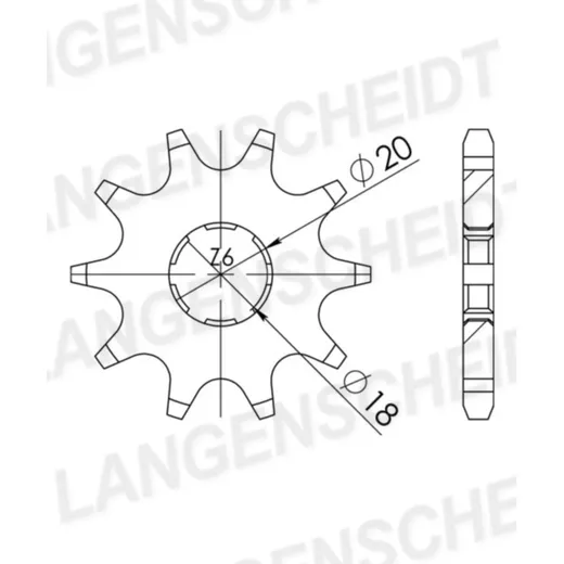 Front Sprocket Supersprox 520/11t 94305-11
