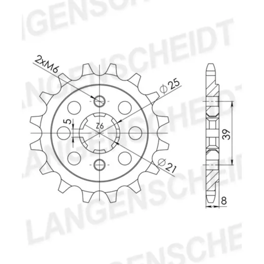 Front Sprocket Supersprox 520/15t 94316-15