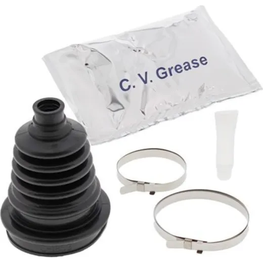 Expandable universal CV-Boot replacement designed to expand over cone tool found in EZ trail boot. Two clamping diameters ensure a good fit on most vehicles. CV Boot Repair Kit - Front