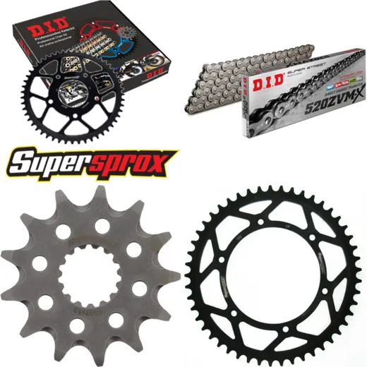Chain Kit - Steel - for: BETA RR300 Enduro 12-15/RR350 Enduro 13-49-114 DID520ZVM-X endless