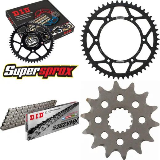 Chain Kit - Steel - for: BETA RR400 Enduro 05-11/RR450 Enduro 14-50-114 DID520ZVM-X endless