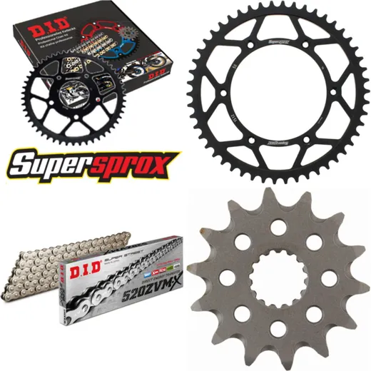 Chain Kit - Steel - for: BETA RR400 Enduro 05-11/RR450 Enduro 14-50-114 DID520ZVM-X(S&S) endless