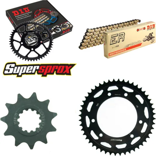Chain Kit - Steel - for: MALAGUTI XTM 50 03-13 11-48-130 DID420NZ3(G&B) Clip