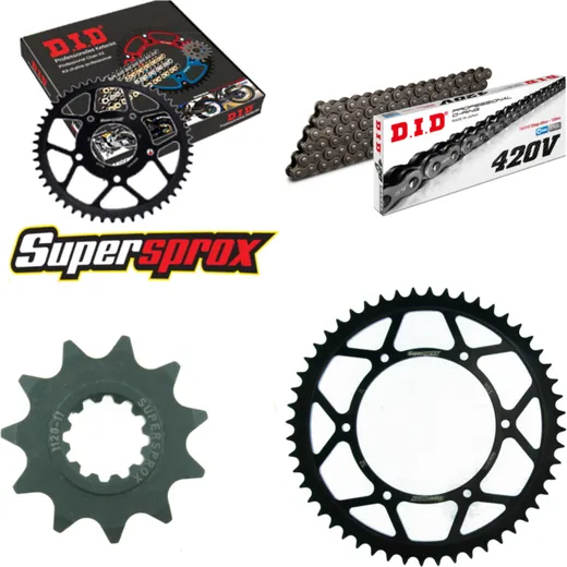 Chain Kit - Steel - for: PEUGEOT XPS Street Supermoto 50 [6 x 11-52-126 DID420V Clip