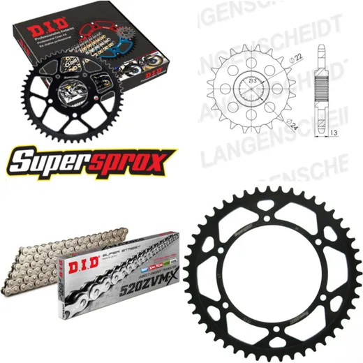 Chain Kit - Steel - for: BMW G650 Xchallenge 07-12/G650 Xcount 15-47-112 DID520ZVM-X(S&S) endless