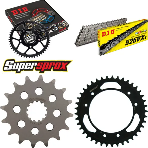 Chain Kit - Steel - for: CAGIVA Navigator 1000/Touring 00-01 16-41-108 DID525VX3 endless