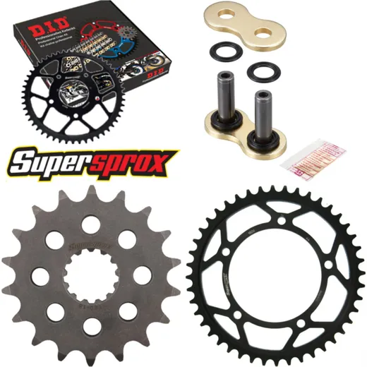 Chain Kit - Steel - for: TRIUMPH Tiger 1050 07-14/Tiger 1050 S 18-44-114 DID530ZVM-X(G&G) rivet