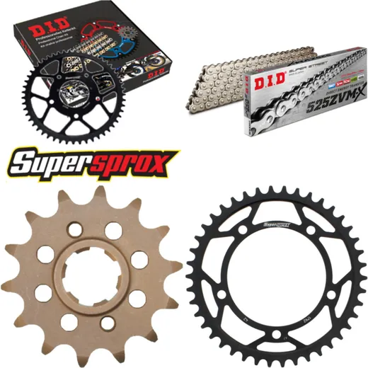 Kettensatz Stahl für: TRIUMPH Speedmaster 800 03-04 16-42-112 DID525ZVM-X(S&S) Niet