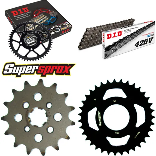 Chain Kit - Steel - for: HONDA ST70 DAX 90-92 15-35-086 DID420V Clip