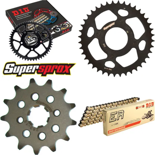 Kettensatz Stahl für: HONDA CY50 int. Ø50mm 85-85 13-43-096 DID420NZ3(G&B) Clip