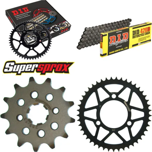 Kettensatz Stahl für: HONDA MBX50 SD 50 km/h 87-88 13-45-118 DID420D Clip