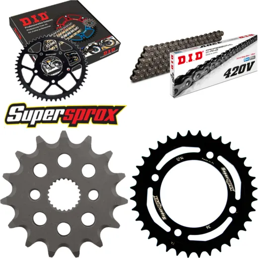 Chain Kit - Steel - for: HONDA CRF70 04-13/XR70 R 00-00 15-36-086 DID420V Clip