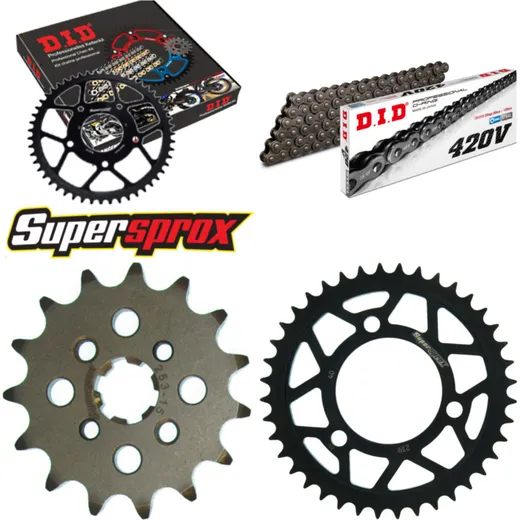 Chain Kit - Steel - for: HONDA MB80 S 80-84 15-40-108 DID420V Clip