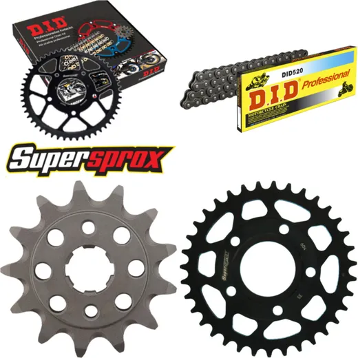 Chain Kit - Steel - for: HONDA NSR125 80km/h Version 3 98-98 13-35-110 DID520 Clip